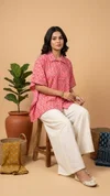 K 924 Vol 3 By Naisha Cotton Printed Ladies Kaftan Style Shirt Tops 